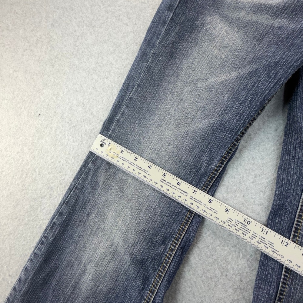 Angels Womens Size 7 Long Bootcut Jeans Blue Medium Wash Low Rise Y2K RN 110251 - Picture 3 of 9
